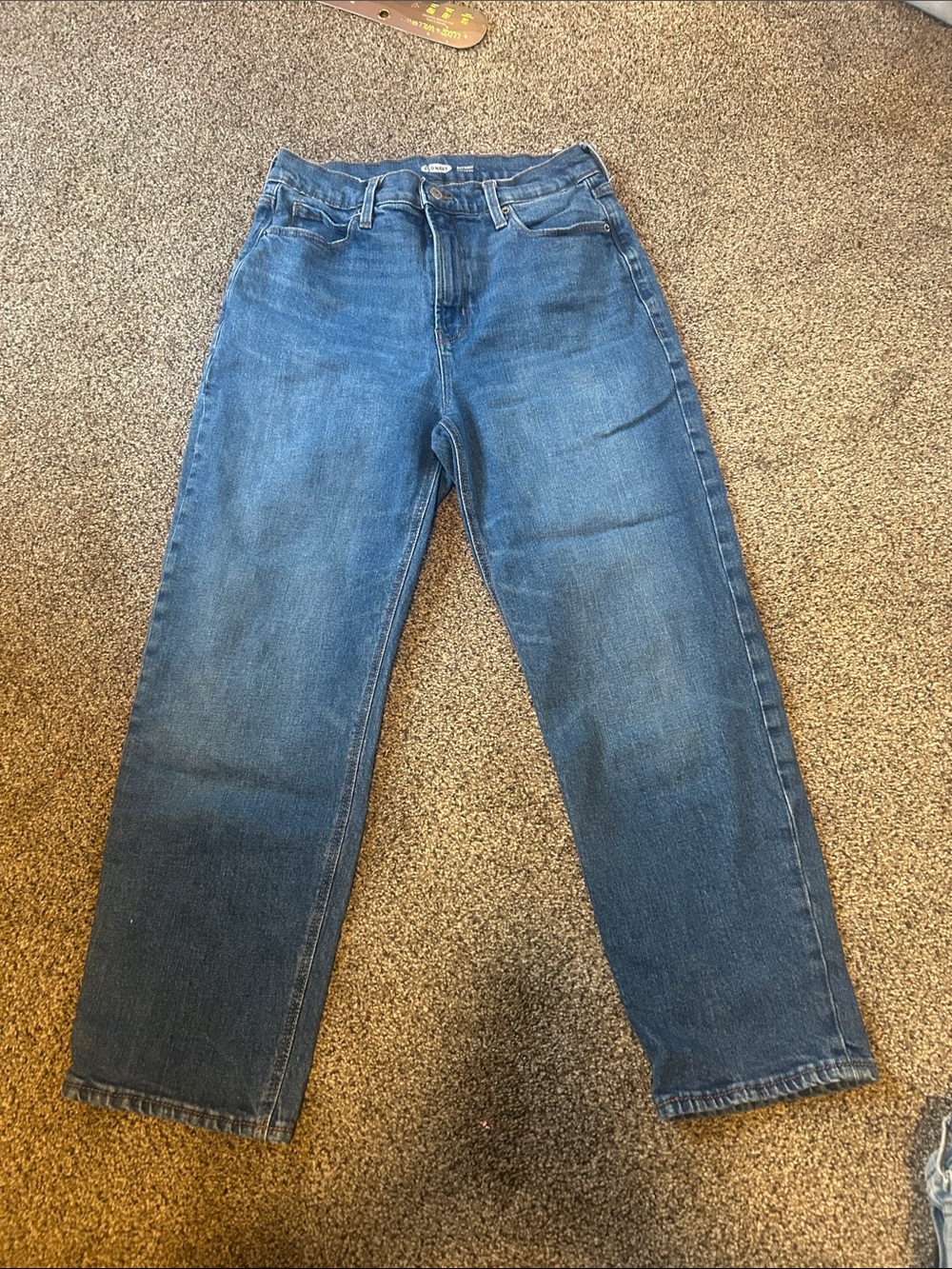 Old Navy Boyfriend Jeans in Medium Blue Wash